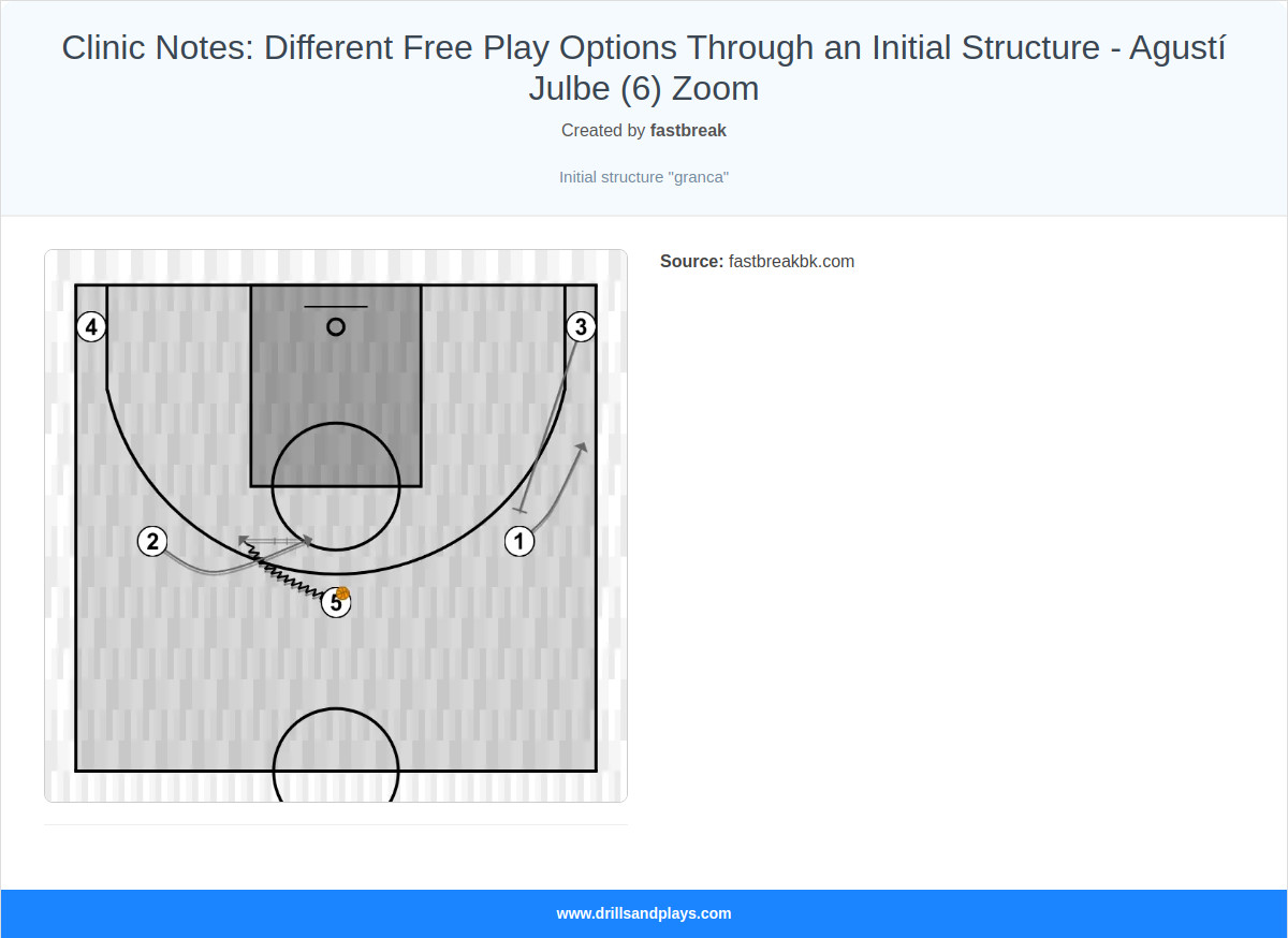 Basketball play clinic notes: different free play options through an initial structure - agustí julbe (6) zoom