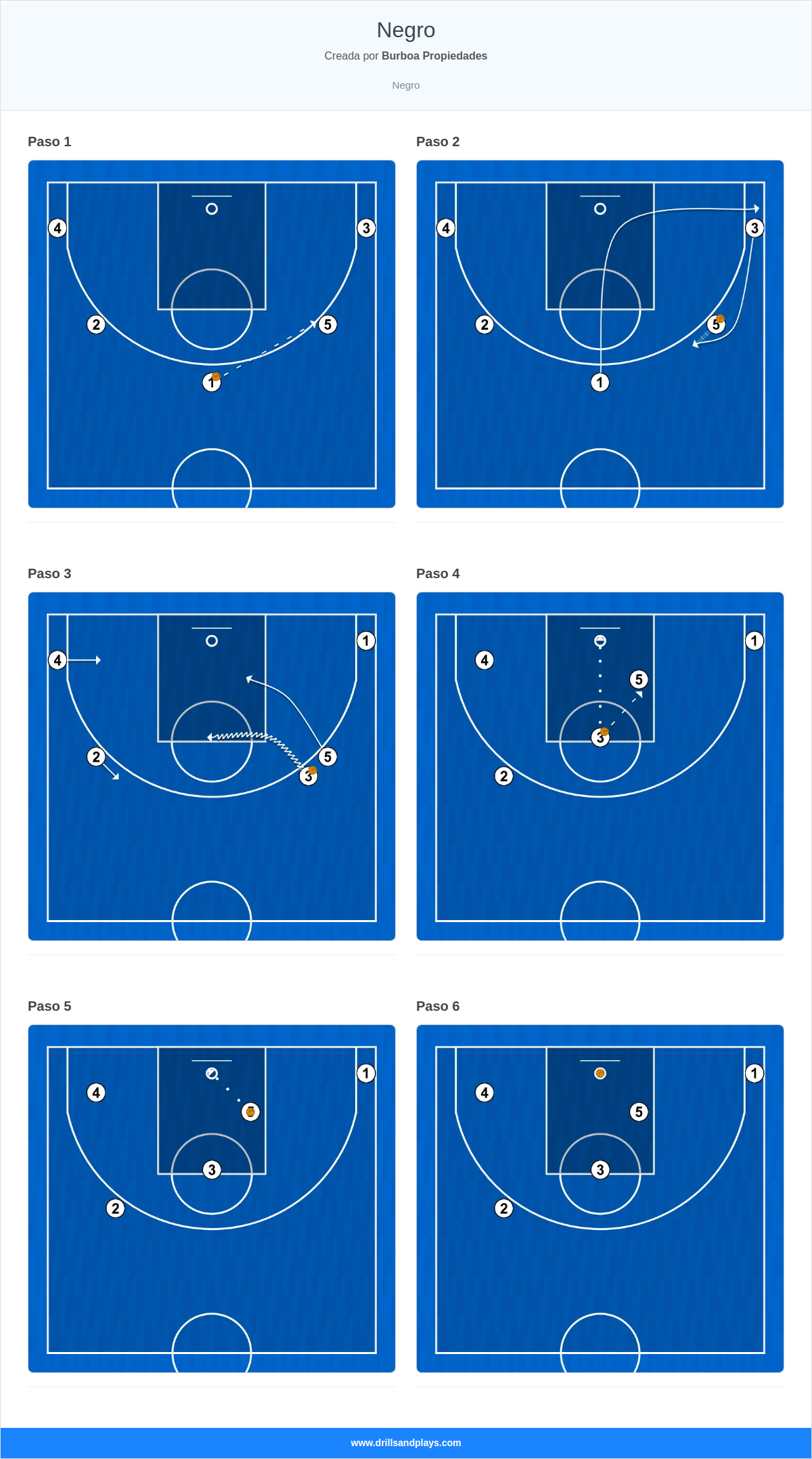 Jugada de baloncesto negro