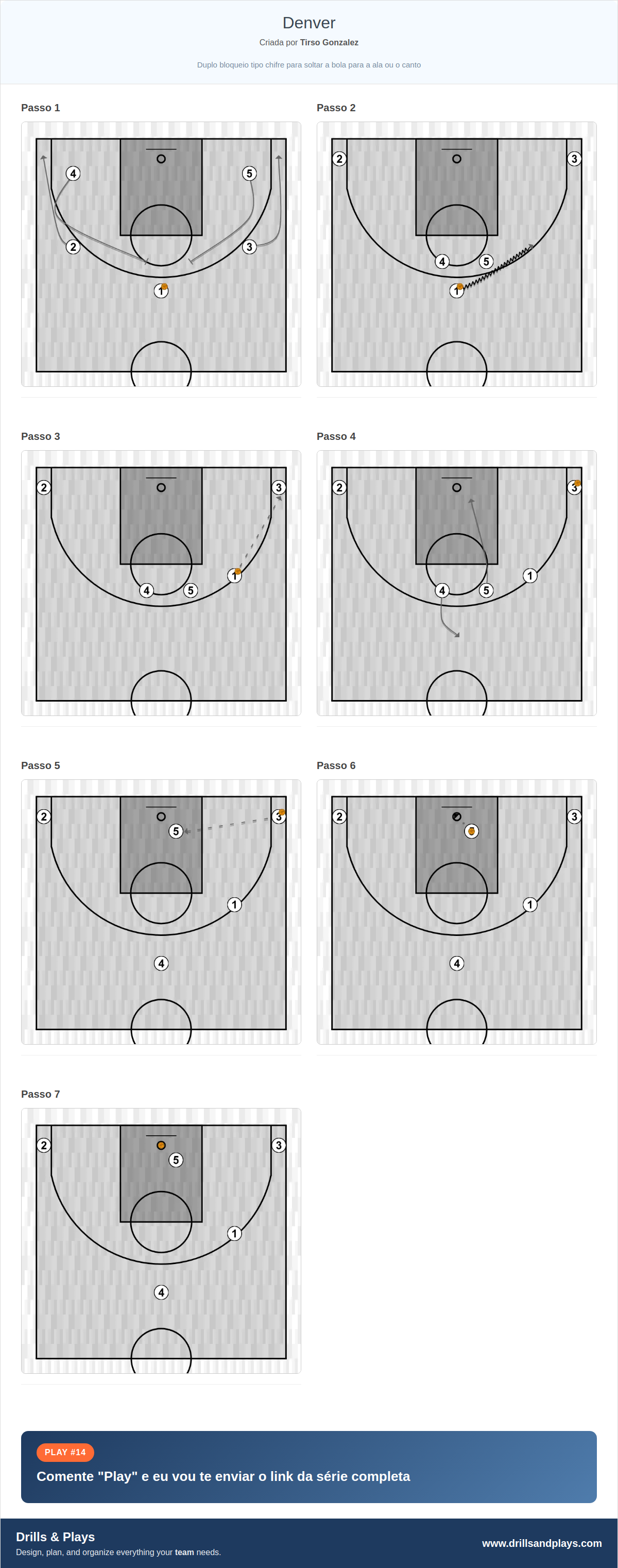Jogada de basquete denver
