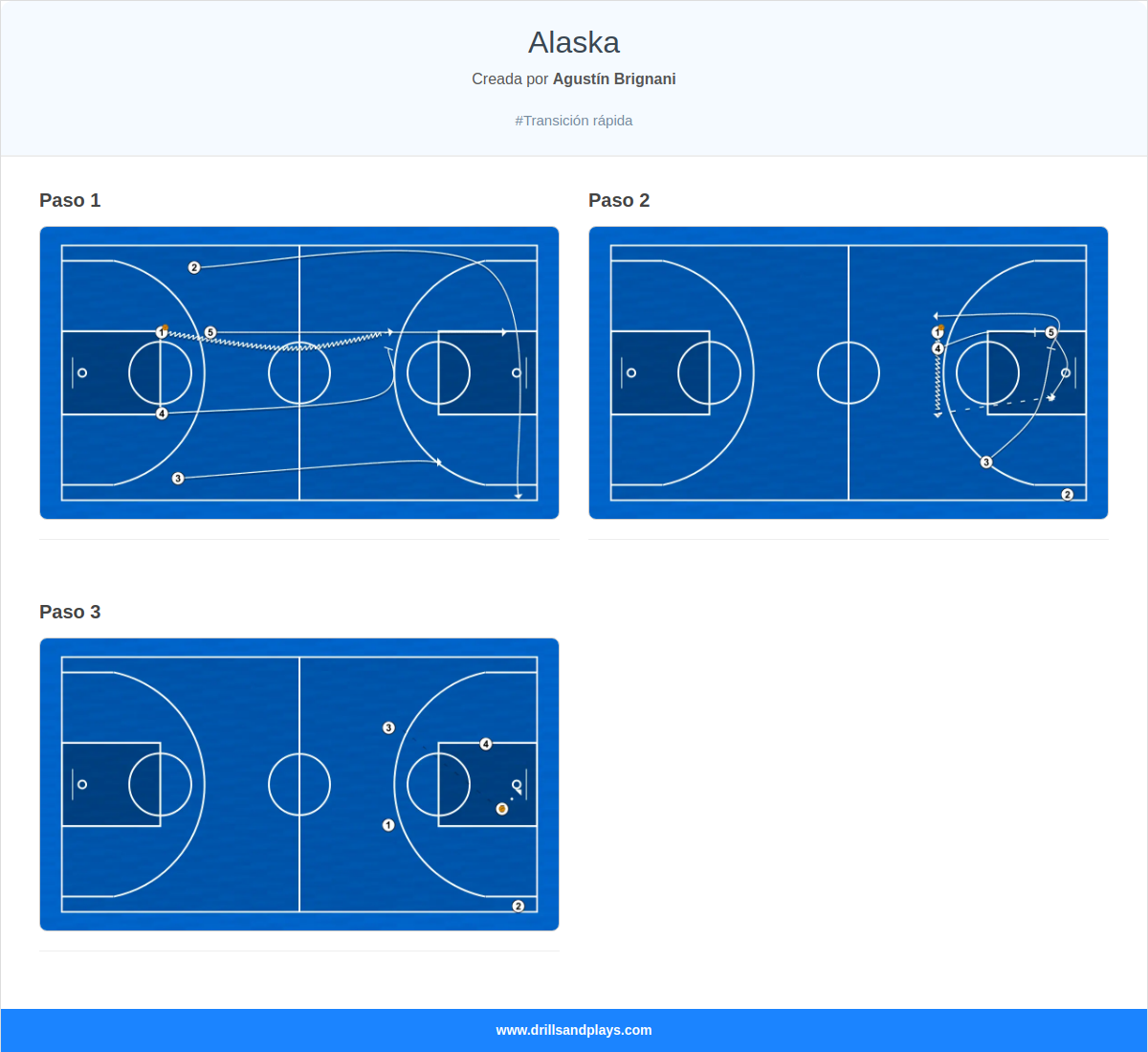 Jugada de baloncesto alaska