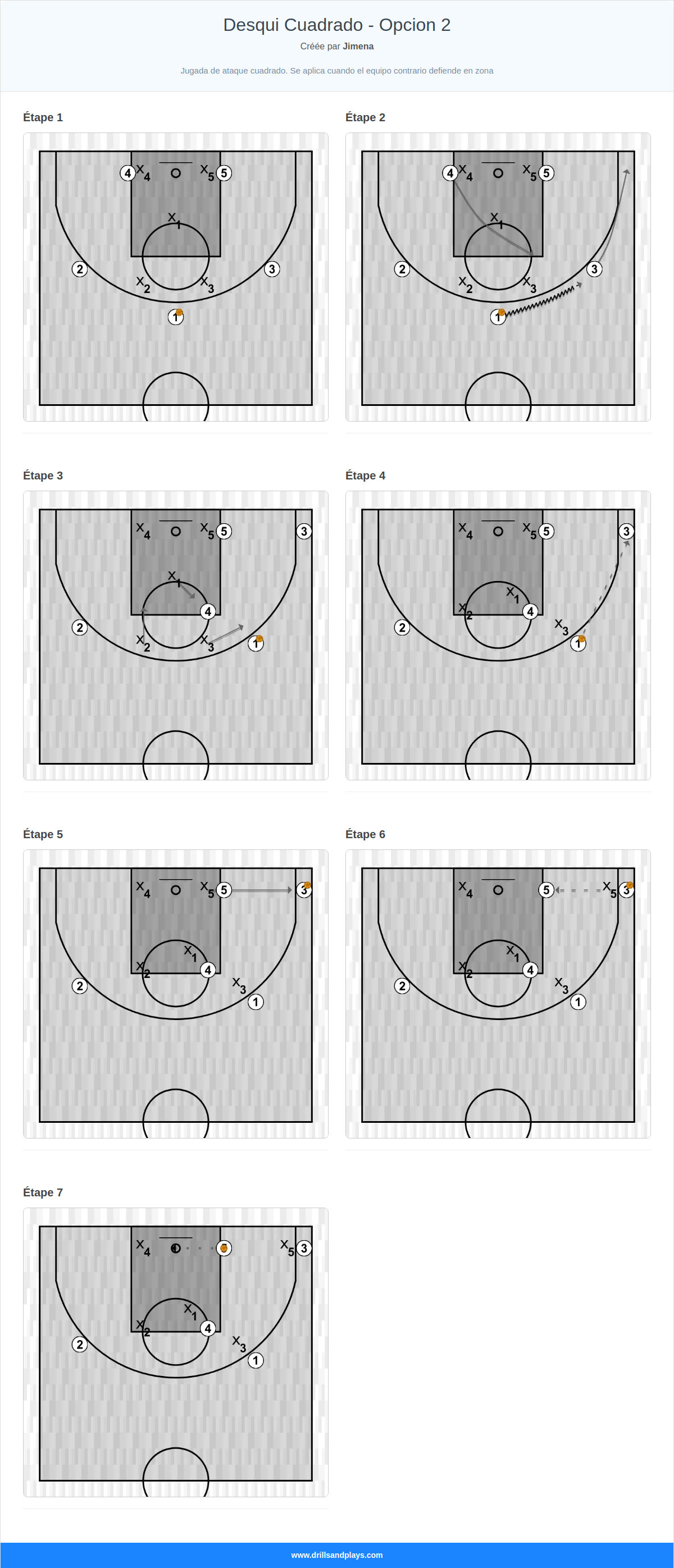 Jeux de basket-ball desqui cuadrado - opcion 2