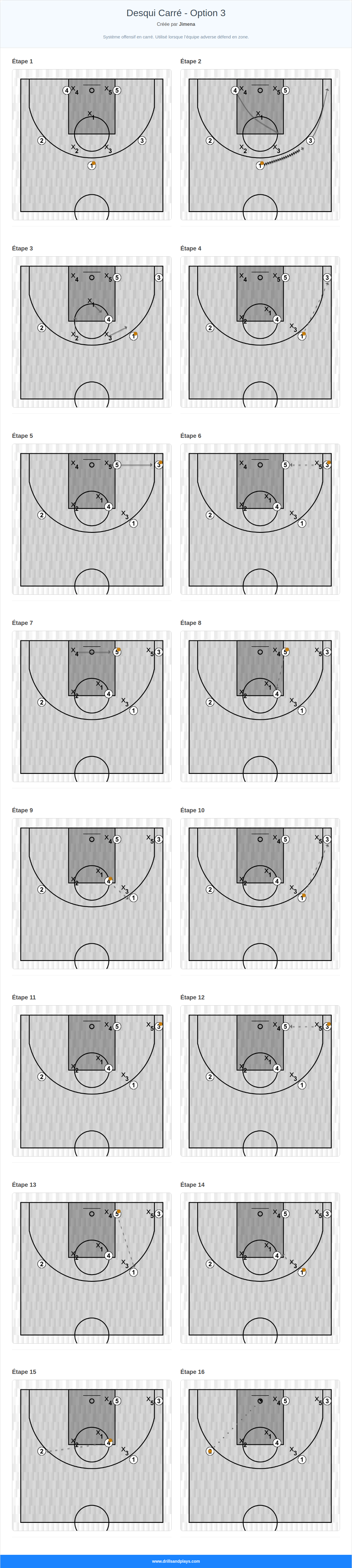Jeux de basket-ball desqui carré - option 3