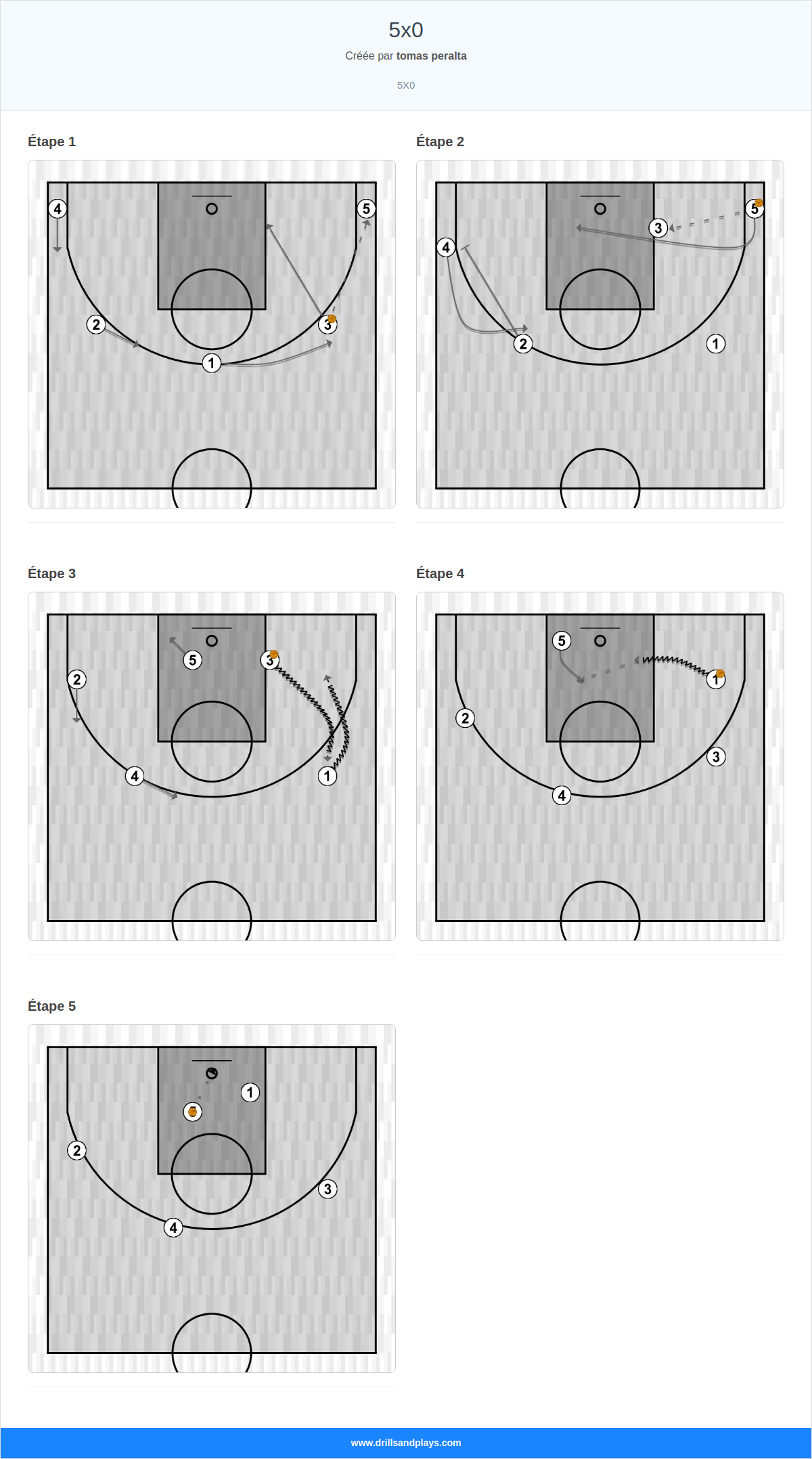Jeux de basket-ball 5x0