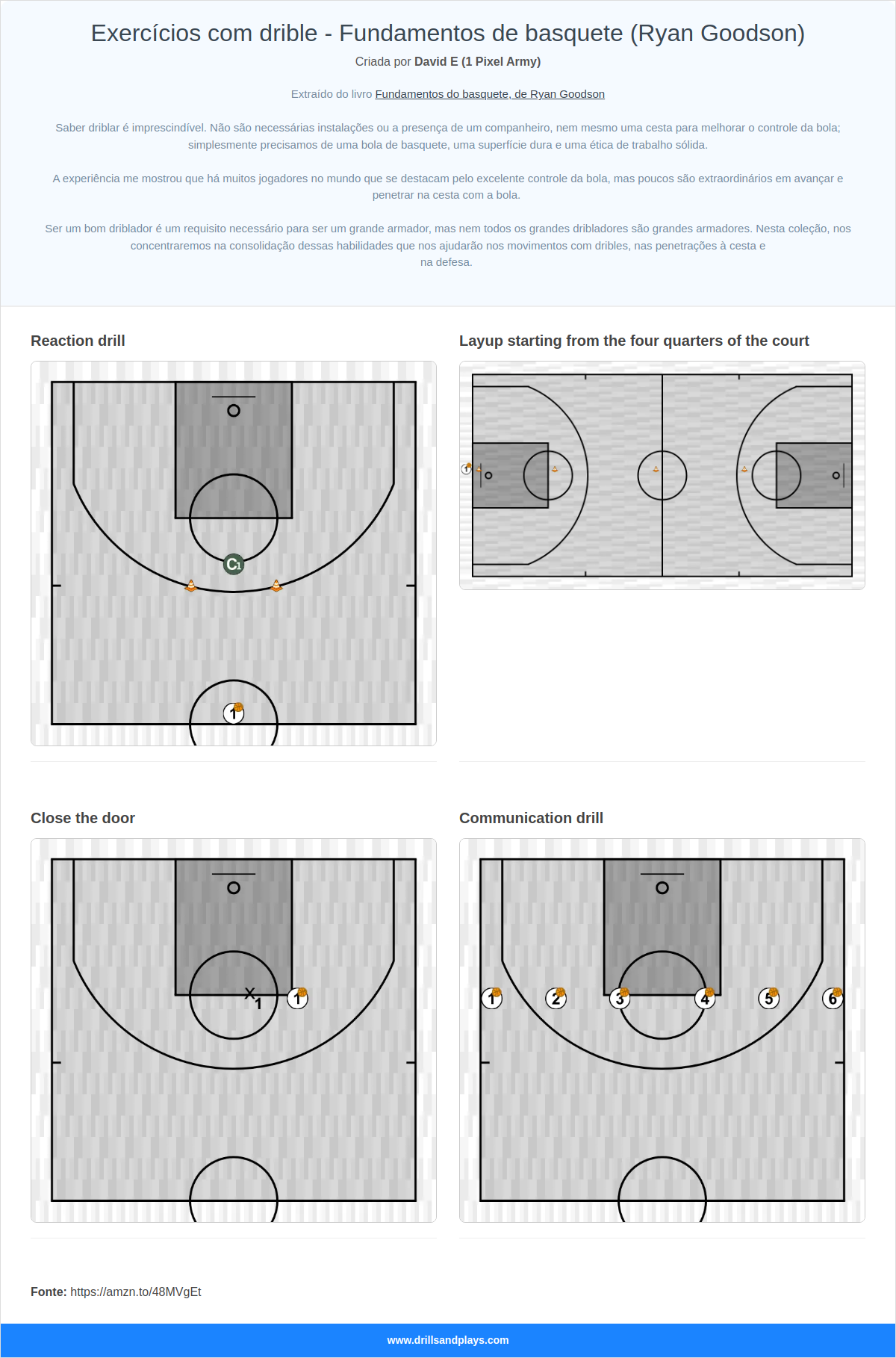 Exercícios com drible - Fundamentos de basquete (Ryan Goodson)