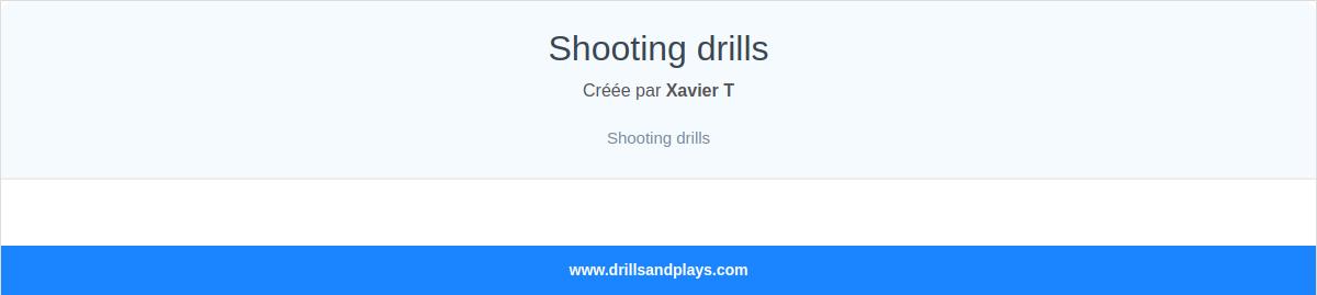 Shooting drills