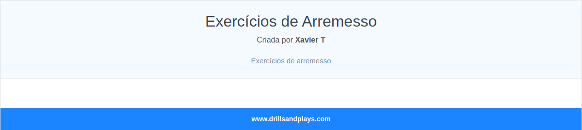 Exercícios de Arremesso