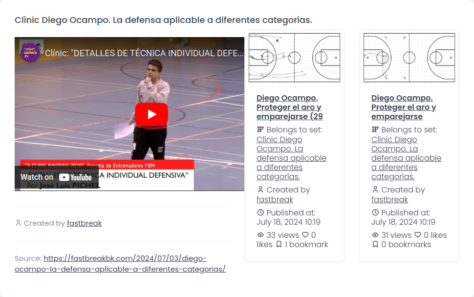 Clínic Diego Ocampo. La defensa aplicable a diferentes categorías.