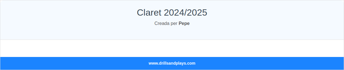 Claret 2024/2025  