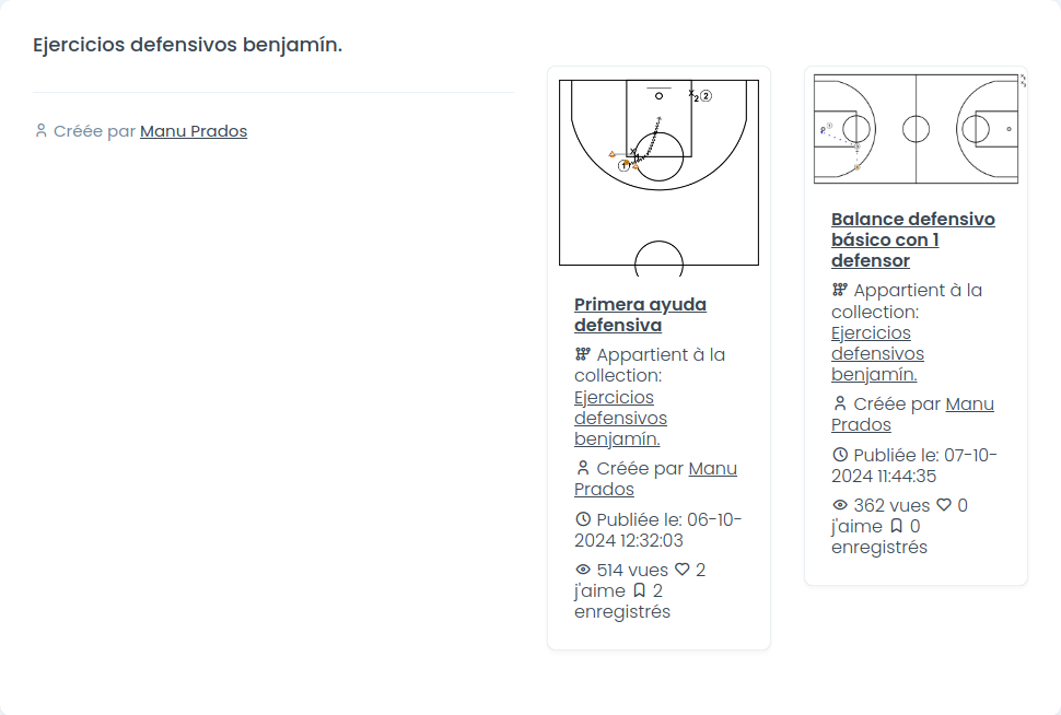 Ejercicios defensivos benjamín.