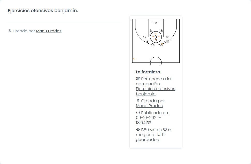 Ejercicios ofensivos benjamín.