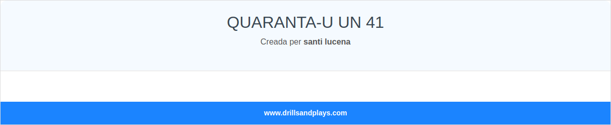 QUARANTA-U UN 41