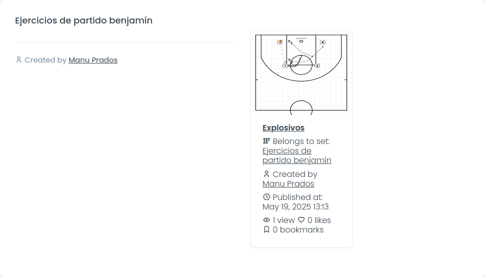 Ejercicios de partido benjamín
