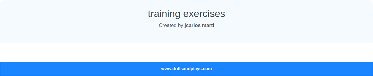 training exercises