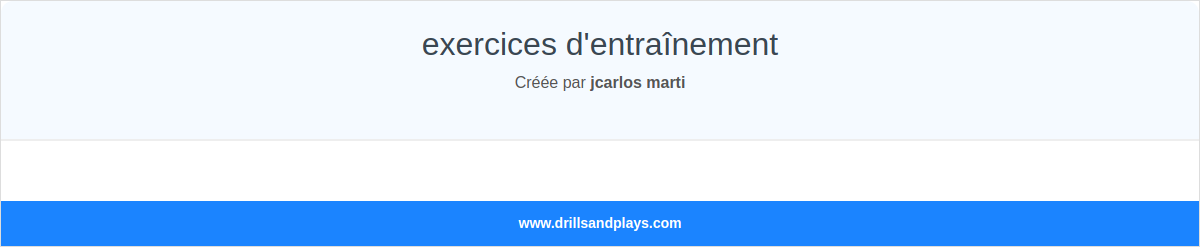 exercices d\'entraînement
