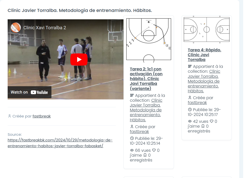 Clínic Javier Torralba. Metodología de entrenamiento. Hábitos. 