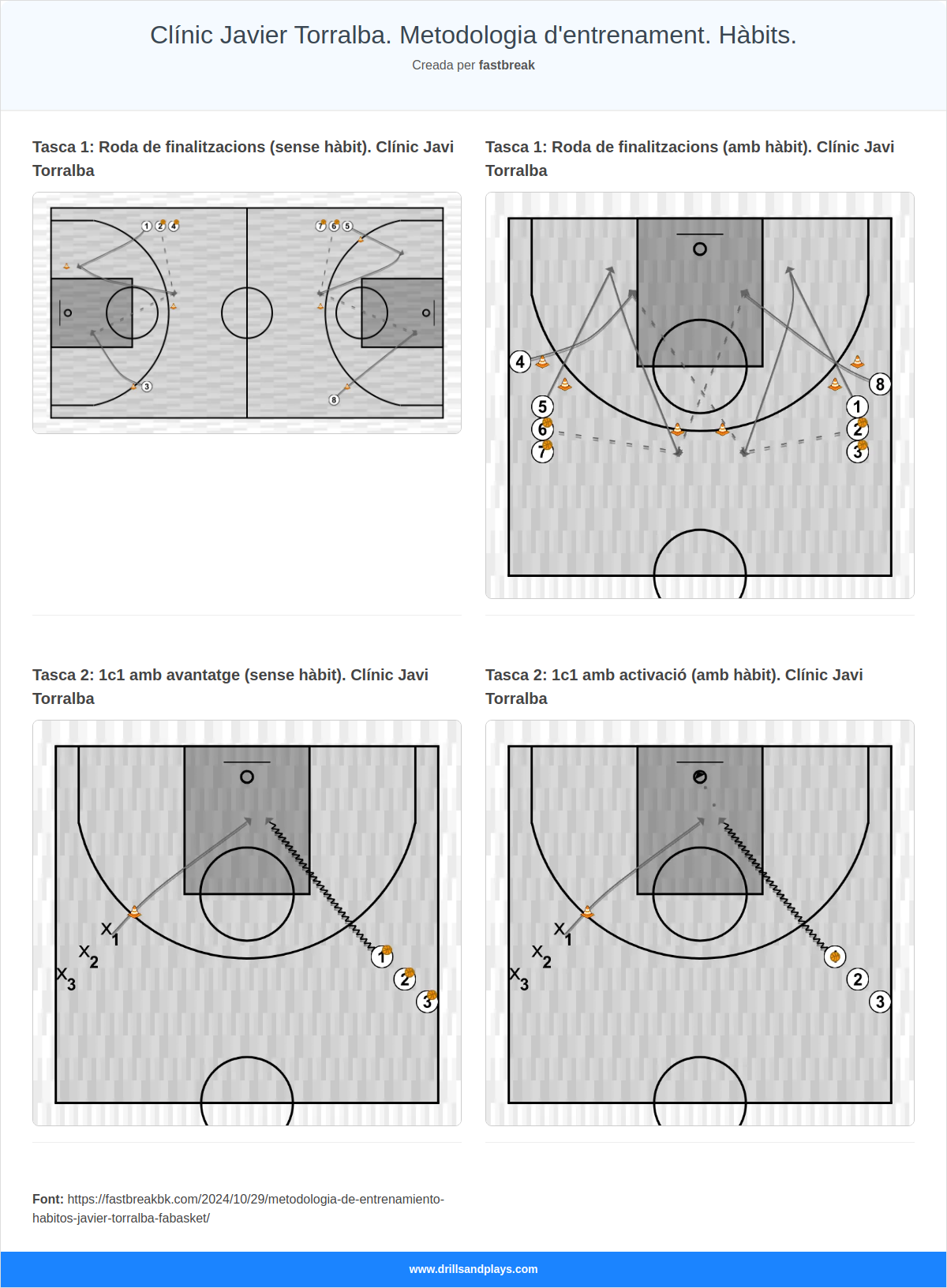 Clínic Javier Torralba. Metodologia d\'entrenament. Hàbits.