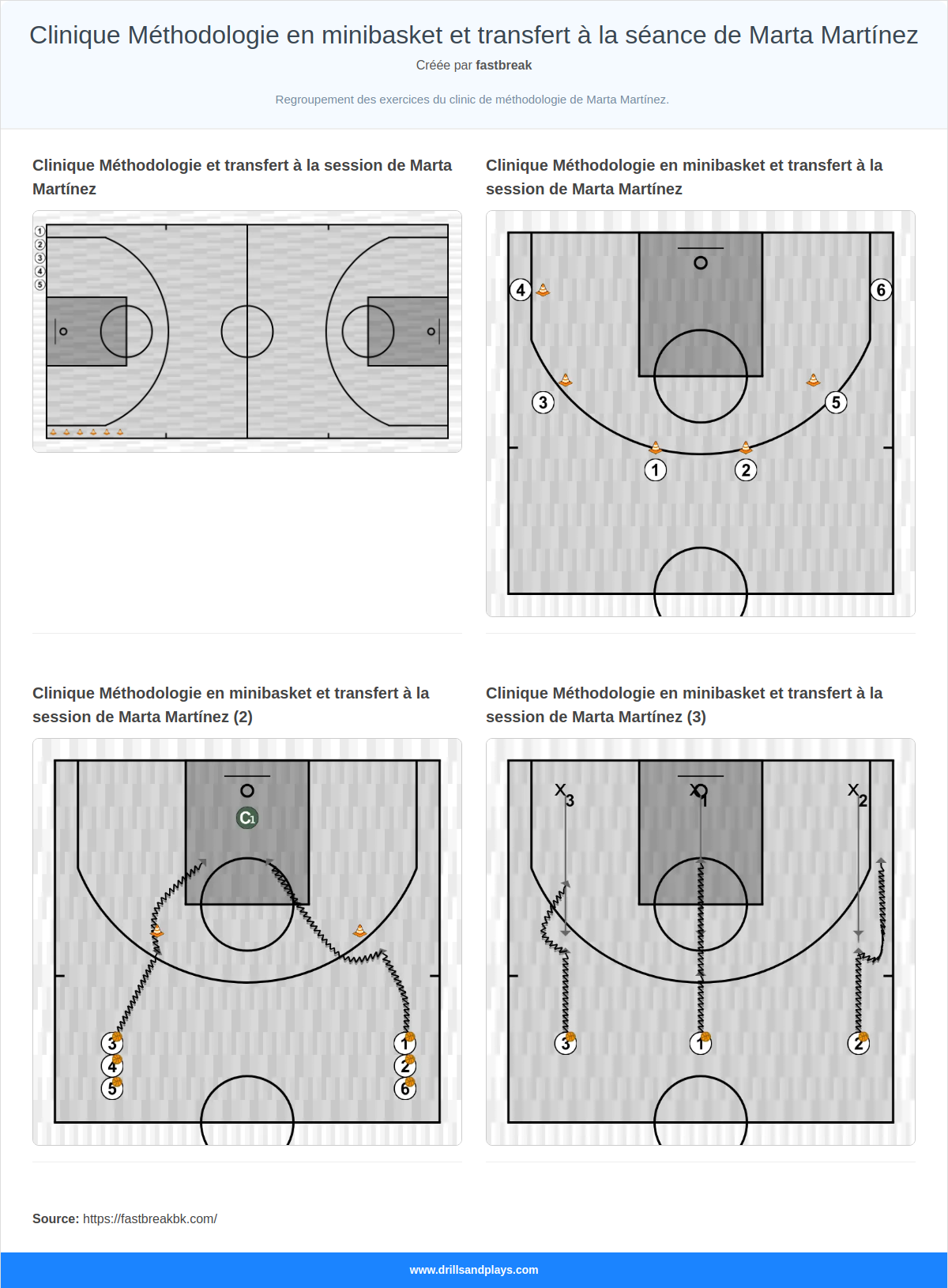 Clinique Méthodologie en minibasket et transfert à la séance de Marta Martínez