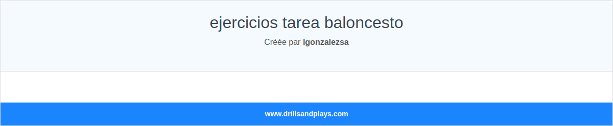 ejercicios tarea baloncesto