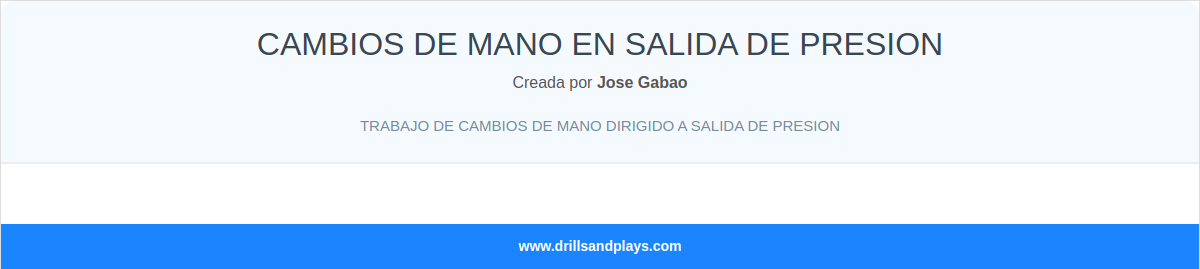 CAMBIOS DE MANO EN SALIDA DE PRESION