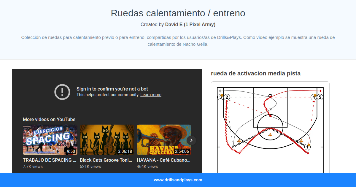 Ruedas calentamiento / entreno