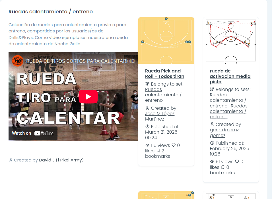 Ruedas calentamiento / entreno