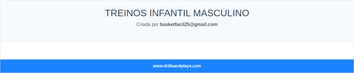 TREINOS INFANTIL MASCULINO