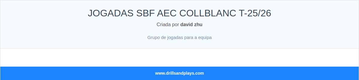 JOGADAS SBF AEC COLLBLANC T-25/26