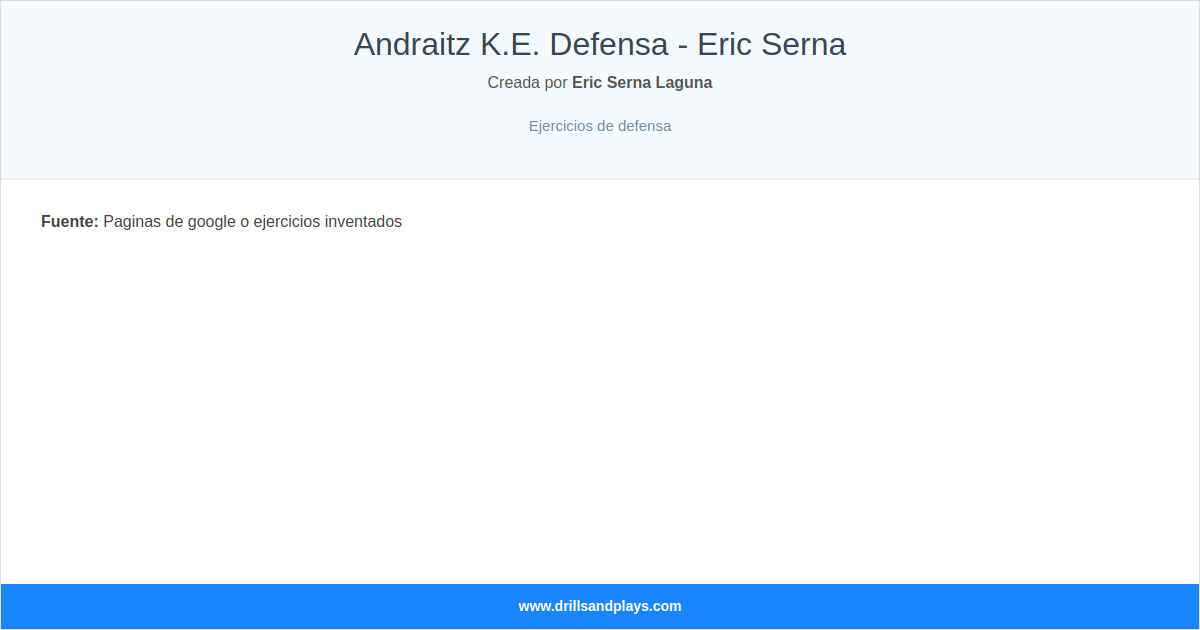 Andraitz K.E. Defensa