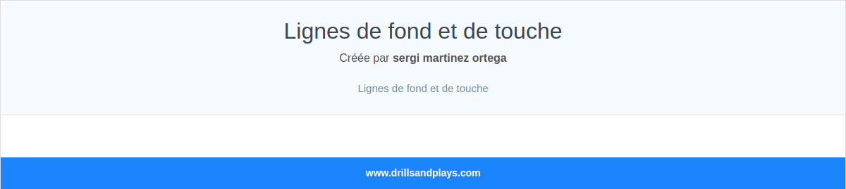 Lignes de fond et de touche