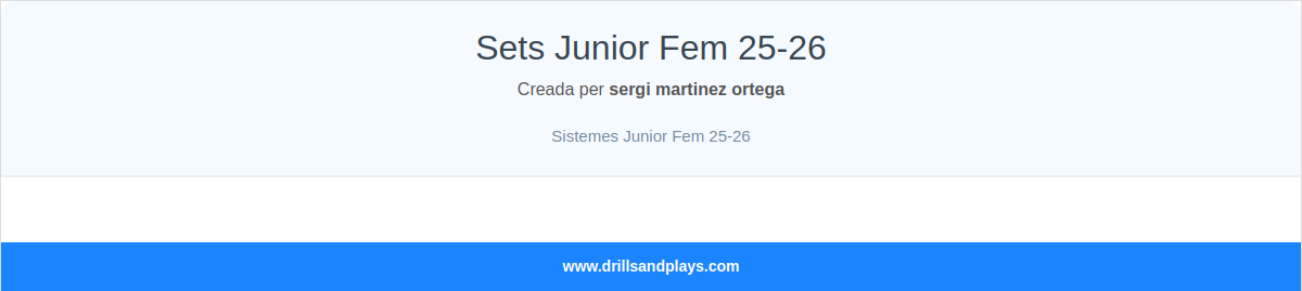 Sets Junior Fem 25-26  