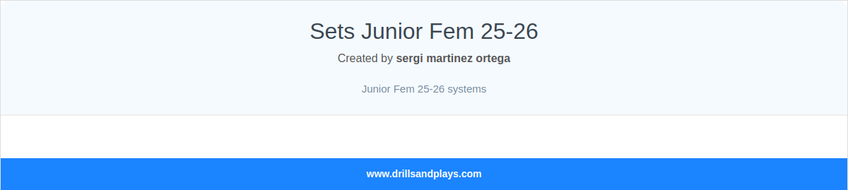 Sets Junior Fem 25-26 