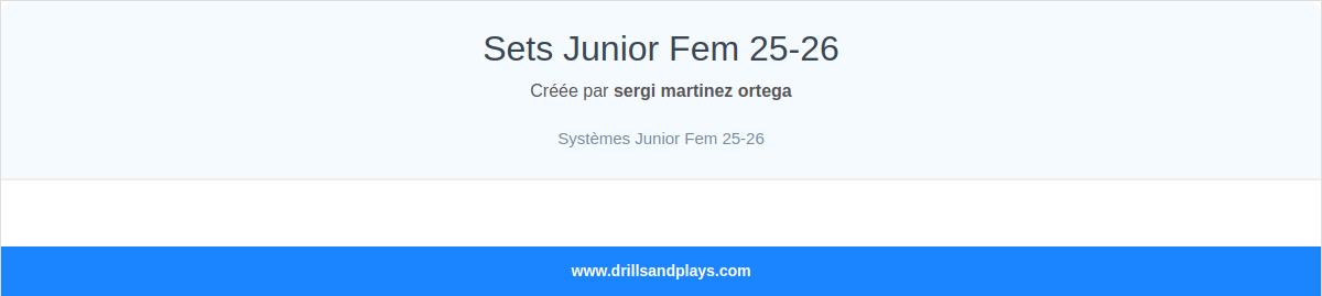 Sets Junior Fem 25-26   