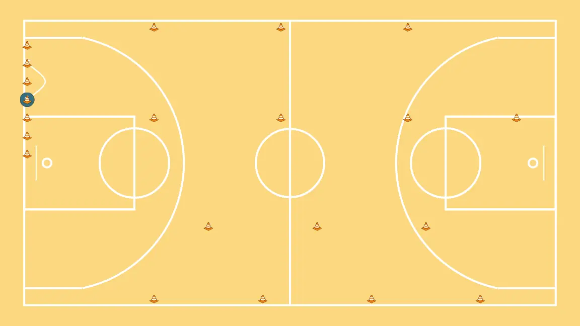 defensive circuit - STEP 5: 1 changes location seeking advantage over the defender and scoring opportunities