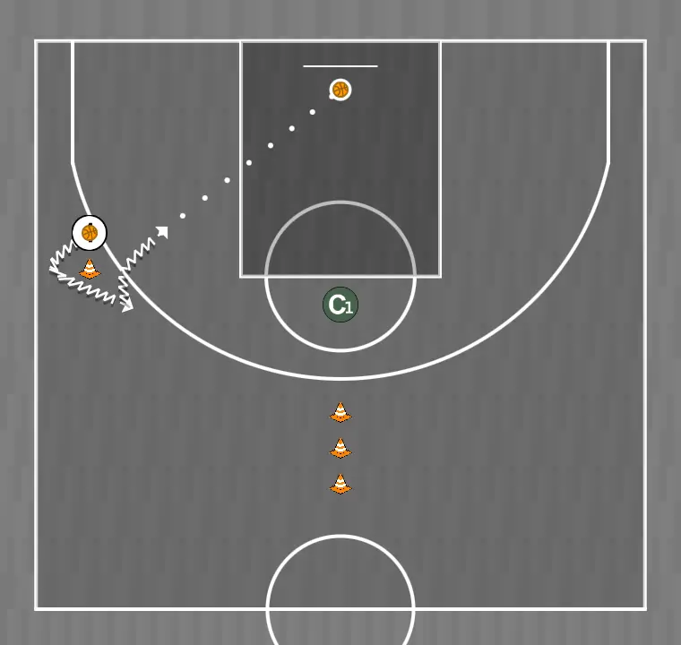 Ejercicio de baloncesto ejercicio, paso 3: