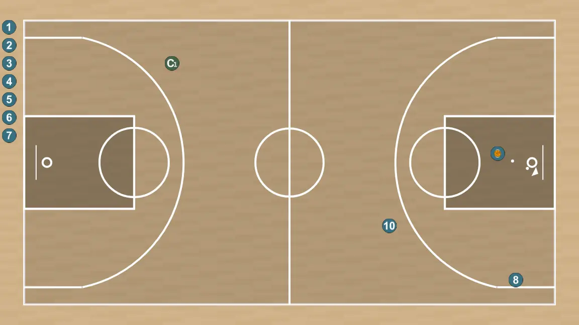 Exercices de basket-ball 3c0 transition, étape 5: