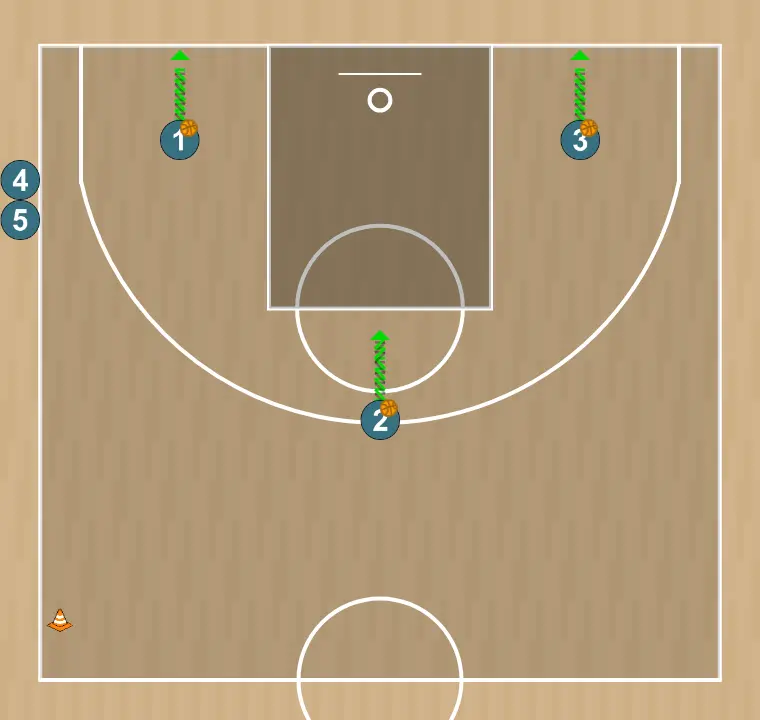 Exercício de basquete .m, passo 1: