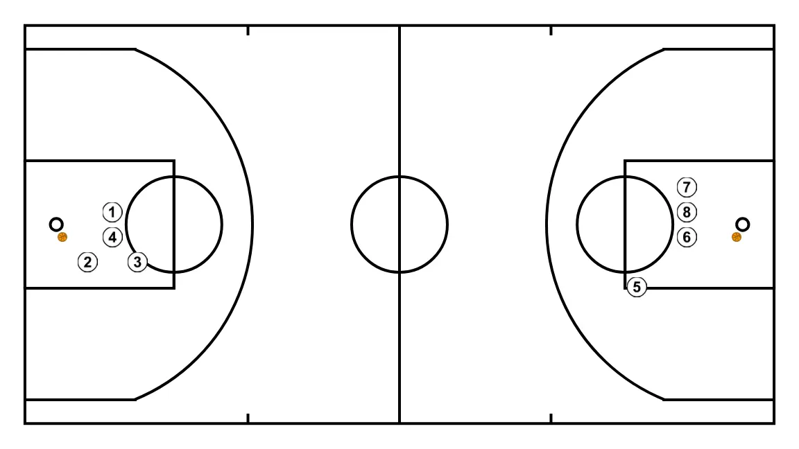 Worm - STEP 3: The initial setup is organized to create synergy between movements, screens, and passes for the opening play